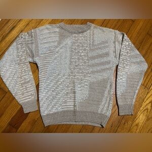 Vintage Saturdays 89  Men's Sweater Chunky Knit Crewneck Long Sleeve Size M